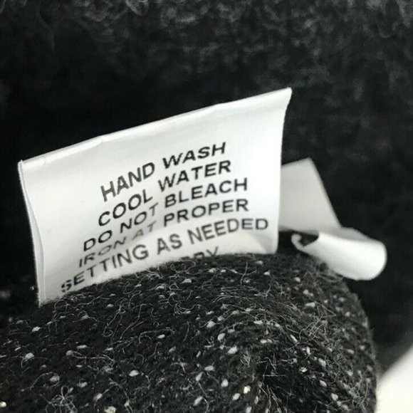 The Pyramid Collection Collared Ruffle Knit Jacket M Asymmetrical Duster Gray - Picture 10 of 10